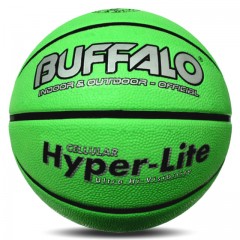 Buffalo Sports Hyper-Lite Cellular Rubber Basketball | Size 7 Neon Green